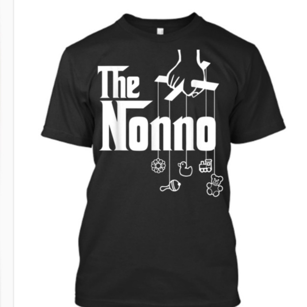 NWT! never used Italian Grandpa T-shirt. black size large. The Nonno grandparent